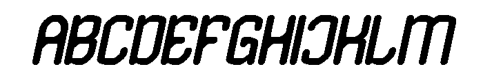 EDGE OF GALAXY Bold Italic Font UPPERCASE