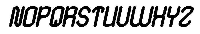 EDGE OF GALAXY Bold Italic Font UPPERCASE