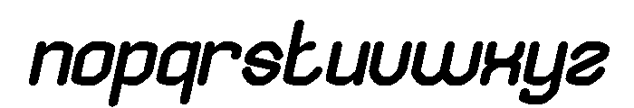 EDGE OF GALAXY Bold Italic Font LOWERCASE