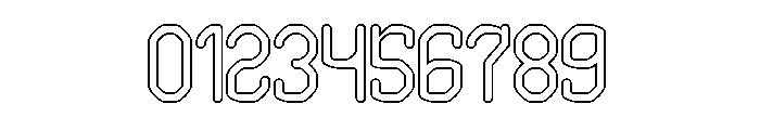 EDGE OF GALAXY-Hollow Font OTHER CHARS