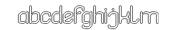 EDGE OF GALAXY-Hollow FONT