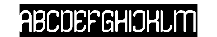 EDGE OF GALAXY-Inverse Font UPPERCASE
