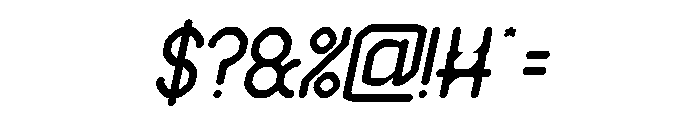 EDGE OF GALAXY Italic Font OTHER CHARS