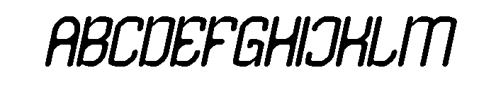 EDGE OF GALAXY Italic Font UPPERCASE