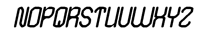 EDGE OF GALAXY Italic Font UPPERCASE