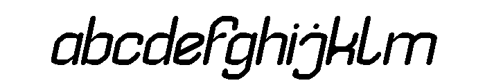 EDGE OF GALAXY Italic FONT