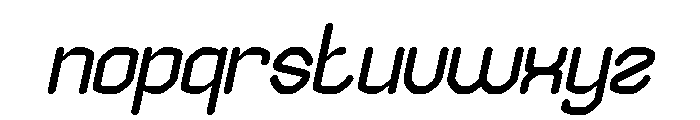 EDGE OF GALAXY Italic Font LOWERCASE