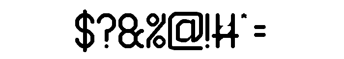 EDGE OF GALAXY Font OTHER CHARS