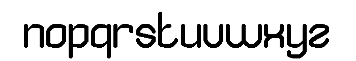EDGE OF GALAXY Font LOWERCASE