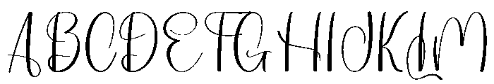 Editable Font Font UPPERCASE