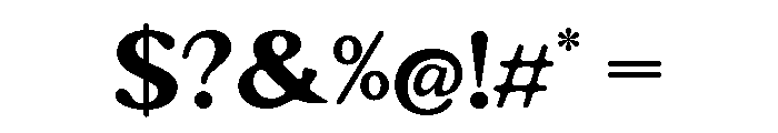 Editorial Collection Serif Font OTHER CHARS