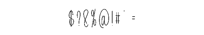 Editorial Sketch Font OTHER CHARS