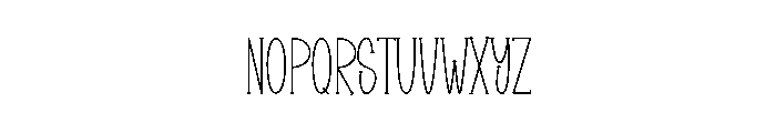 Editorial Sketch Font LOWERCASE
