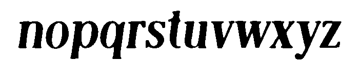Editorial Style Font LOWERCASE