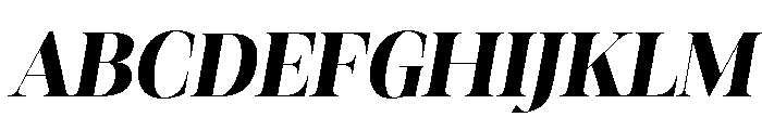 Editorium Serif Variable Blk It Font UPPERCASE