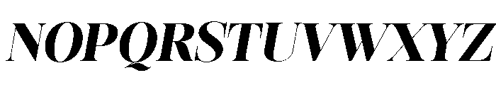 Editorium Serif Variable Blk It Font UPPERCASE
