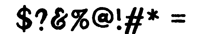 Edran Regular Font OTHER CHARS