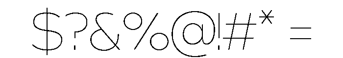 Edwigen Thin Font OTHER CHARS