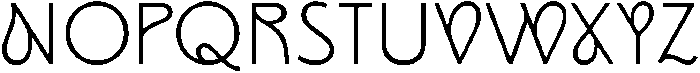 ED Bimoni No 1 otf (400) Font UPPERCASE