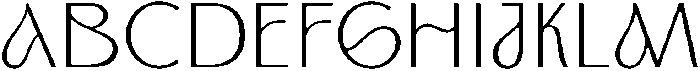 ED Bimoni No 2 otf (400) Font UPPERCASE