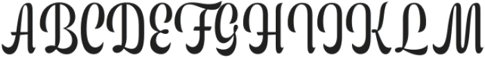 ED Fenelton Regular otf (400) Font UPPERCASE
