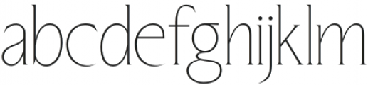 ED Fettle Serif Thin otf (100) Font LOWERCASE