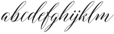 Edelweis Script Regular otf (400) Font LOWERCASE