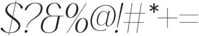 Edensor Extra Light Italic otf (200) Font OTHER CHARS