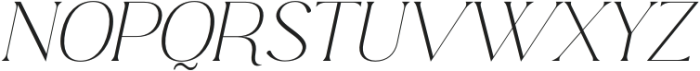 Edensor Extra Light Italic otf (200) Font UPPERCASE