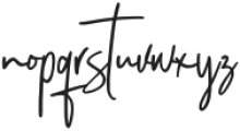 Edhustem Signature Regular otf (400) Font LOWERCASE