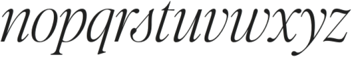 Editor's Note Extralight Italic otf (200) Font LOWERCASE