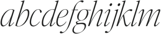 Editor's Note Hairline Italic otf (100) Font LOWERCASE