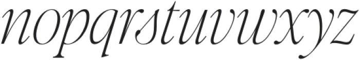 Editor's Note Hairline Italic otf (100) Font LOWERCASE