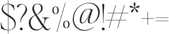 Editor's Note Hairline otf (100) Font OTHER CHARS