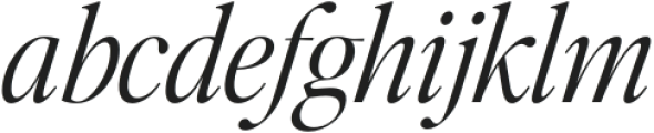 Editor's Note Light Italic otf (300) Font LOWERCASE