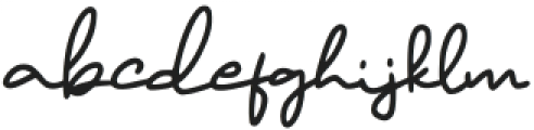 Edwarstile Signature Regular otf (400) Font LOWERCASE