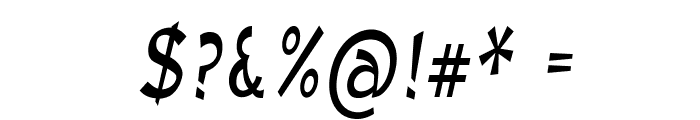 Edamame-CondensedItalic Font OTHER CHARS