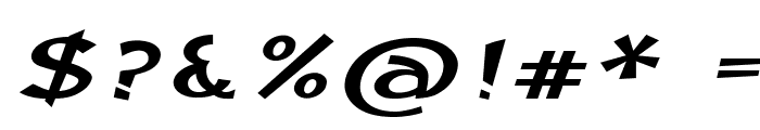 Edamame-ExpandedBoldItalic Font OTHER CHARS