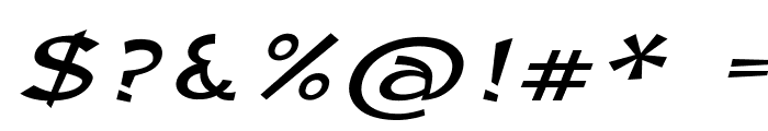 Edamame-ExpandedItalic Font OTHER CHARS
