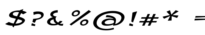 Edamame-ExtraexpandedItalic Font OTHER CHARS