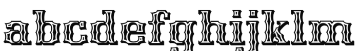 Edgewood Ultra Font LOWERCASE