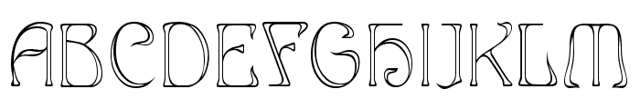 Edda Narrow Font UPPERCASE