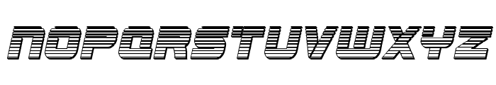 Edge Racer Chrome Italic Font LOWERCASE