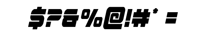 Edge Racer Condensed Italic Font OTHER CHARS