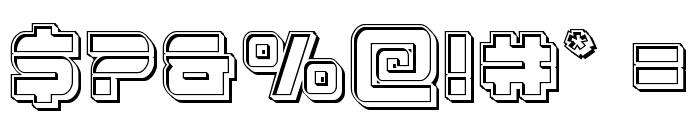 Edge Racer Engraved Font OTHER CHARS