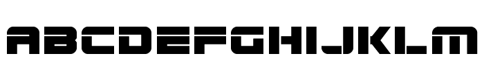 Edge Racer Expanded Font LOWERCASE