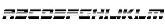 Edge Racer Gradient Italic Font LOWERCASE