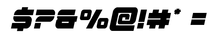 Edge Racer Italic Font OTHER CHARS