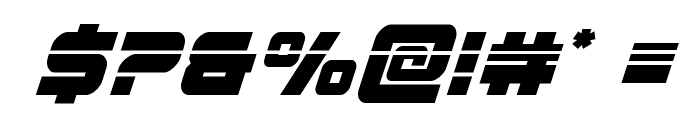 Edge Racer Laser 2 Super-Italic Font OTHER CHARS