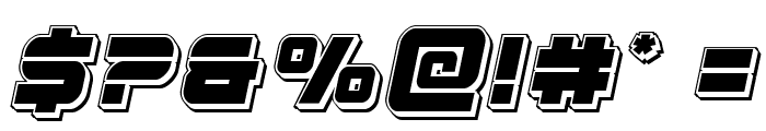 Edge Racer Punch Italic Font OTHER CHARS